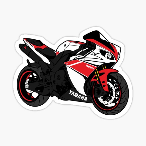 Yamaha Racing Premium Motorbike Vinyl Stickers Graphics YZF r1 120mm x2 