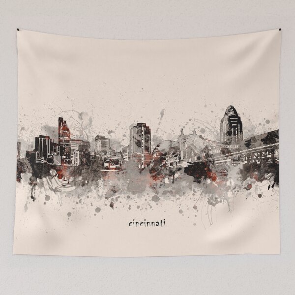 Item preview, cincinnati skyline designed and sold by BekimART2.