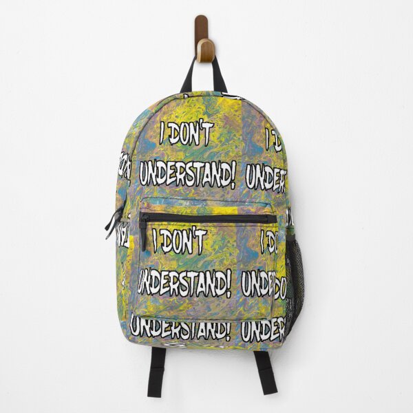 Item preview, I DON'T UNDERSTAND! Abstract with White Filled Letters designed and sold by AliCatOriginals.
