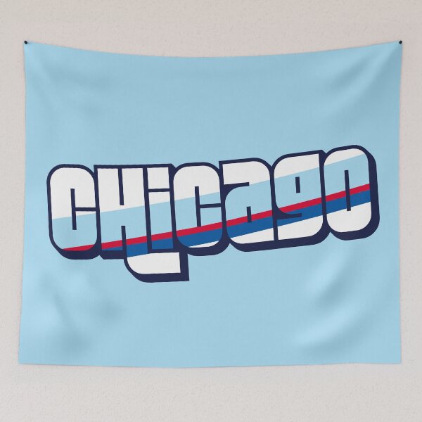 Item preview, Retro Chicago Word Art with Stripes designed and sold by SLAG-Creative.