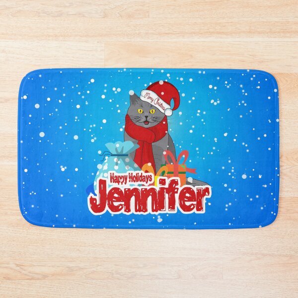 Item preview, Cat Lover Happy Holidays Christmas Design For Jennifer designed and sold by MiloCuteCat.