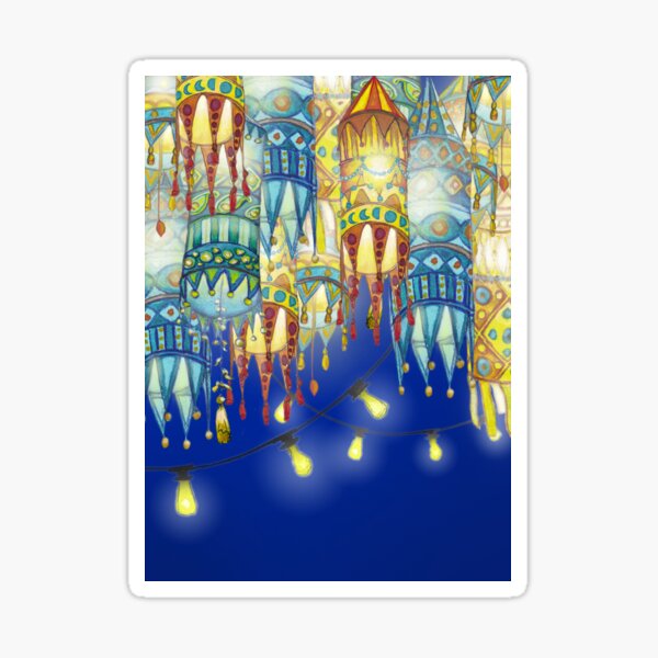 Festive Lanterns Sticker