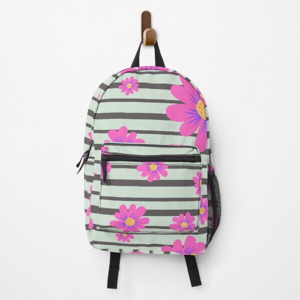 Item preview, Fancy pink daisy flowers with black stripes designed and sold by metin1331.