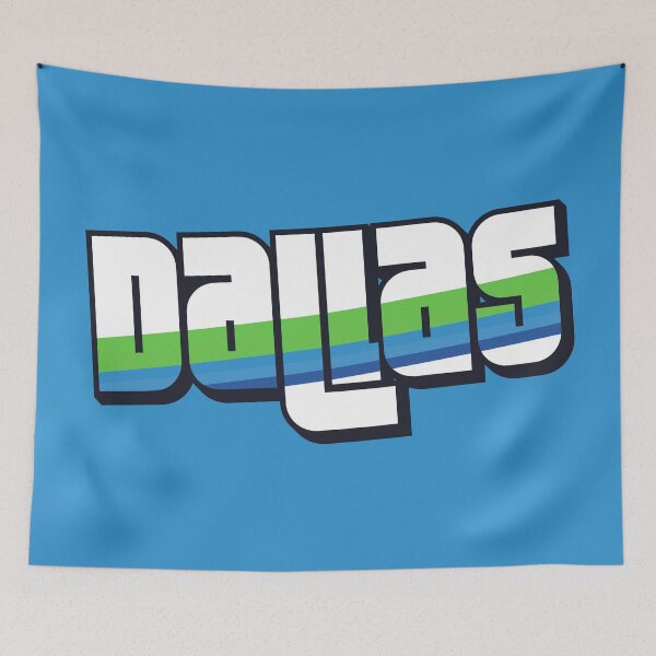 Item preview, Retro Dallas Word Art with Stripes designed and sold by SLAG-Creative.
