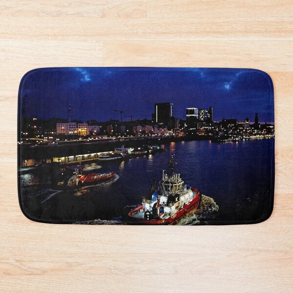 Item preview, Early in the morning in the port of Hamburg designed and sold by frankuffmann.