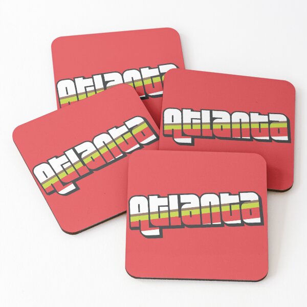 Item preview, Retro Atlanta Word Art with Stripes designed and sold by SLAG-Creative.