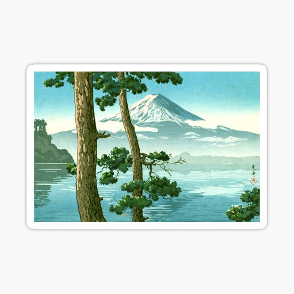 Item preview, Tsuchiya Koitsu - Mount Fuji from Lake Kawaguchi designed and sold by ArtExpression.