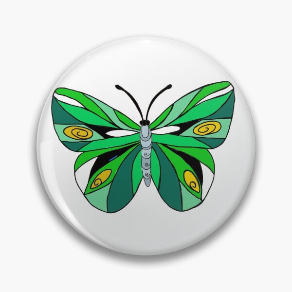 Artikelvorschau, Grüner fliegender Schmetterling entworfen und verkauft von NeedlingGod.