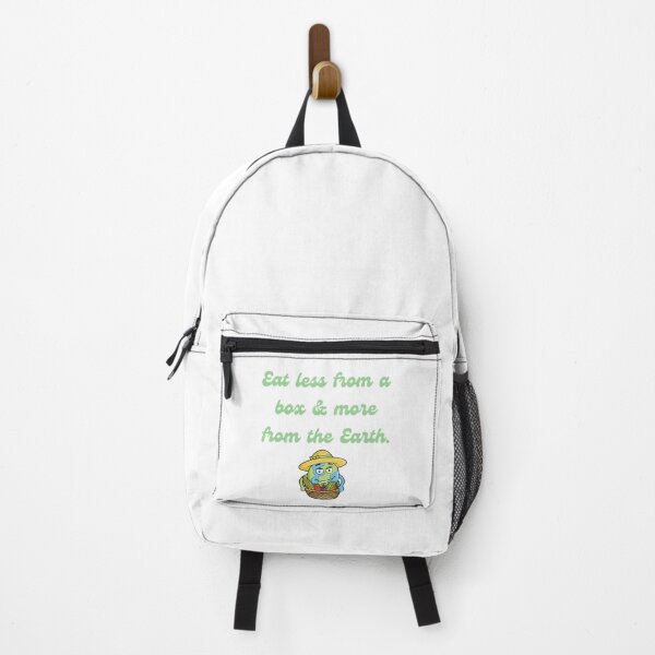 Item preview, Eat less from a box and more from the earth - healthy organic eating health nut food serenity farmer green produce holistic living yoga meditation peace love designed and sold by CJCTEES.