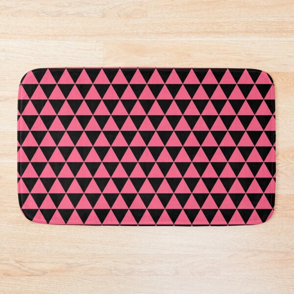 Item preview, Japanese Uroko Geometric Triangle Pattern pink and black designed and sold by FuugoShop.
