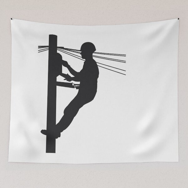 Item preview, Lineman on pole designed and sold by PepaAnaRB.