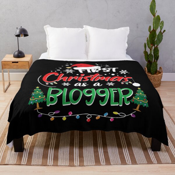 Item preview, First Christmas as a Blogger Funny 1st Christmas Gifts Ideas for New Blogger Bloggers designed and sold by clothesy7.