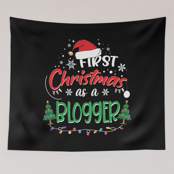 Item preview, First Christmas as a Blogger Funny 1st Christmas Gifts Ideas for New Blogger Bloggers designed and sold by clothesy7.