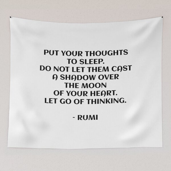 Item preview, Put your thoughts to sleep - Rumi quotes designed and sold by Inspirationmotivation.