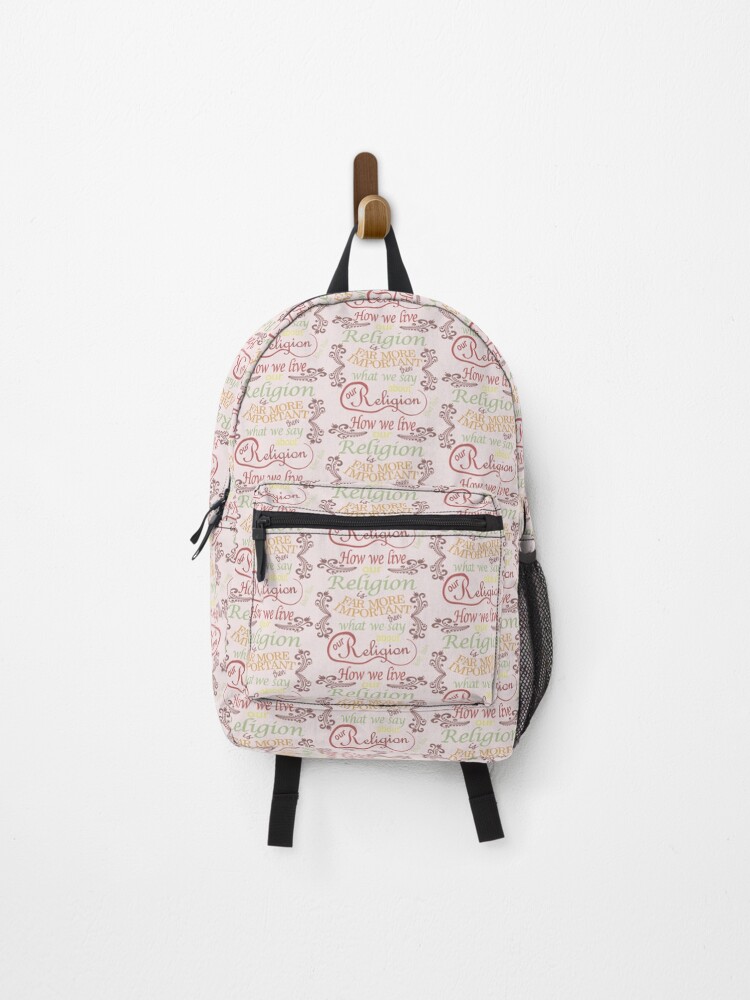religion backpack