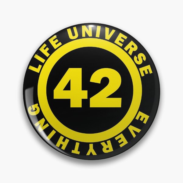 Item preview, 42 Life Universe Everything Yellow designed and sold by Getonboardman.