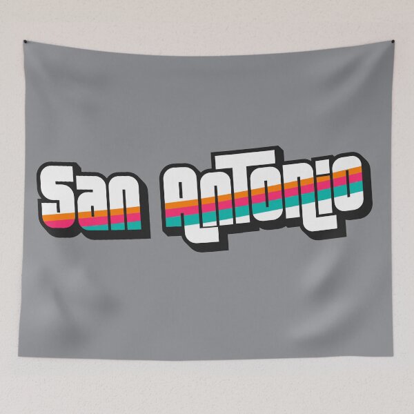 Item preview, Retro San Antonio Word Art with Stripes designed and sold by SLAG-Creative.
