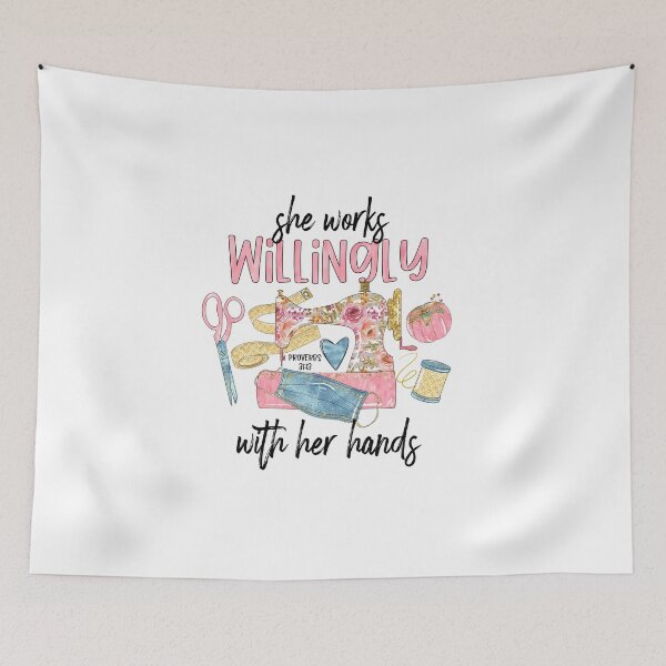 Item preview, She Works Willingly With Her Hands Proverbs 31 designed and sold by mymysterycloset.