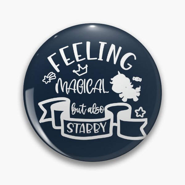 Item preview, Copy of feeling magical but also stabby funny unicorn designed and sold by Drahmed.