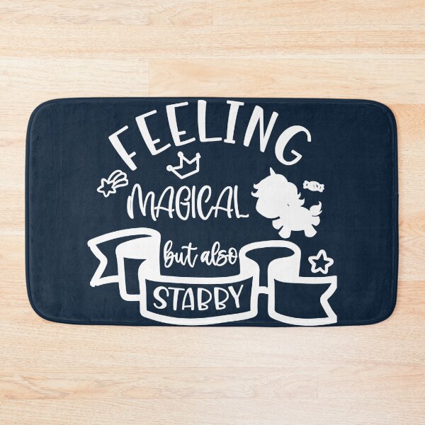 Item preview, Copy of feeling magical but also stabby funny unicorn designed and sold by Drahmed.