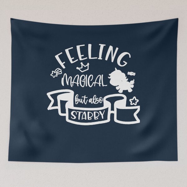 Item preview, Copy of feeling magical but also stabby funny unicorn designed and sold by Drahmed.