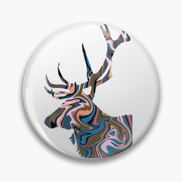 Artikelvorschau, Brown und Pink Retro Deer - Hydro Dip Style entworfen und verkauft von alecillustrates.