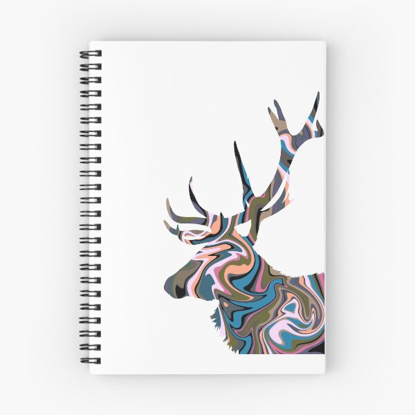 Item preview, Brown and Pink Retro Deer - Hydro Dip Style designed and sold by alecillustrates.