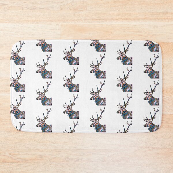 Item preview, Brown and Pink Retro Deer - Hydro Dip Style designed and sold by alecillustrates.