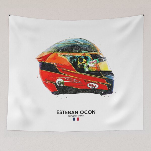 Item preview, F1 2020 Esteban Ocon Renault Crash Helmet designed and sold by d25bev.