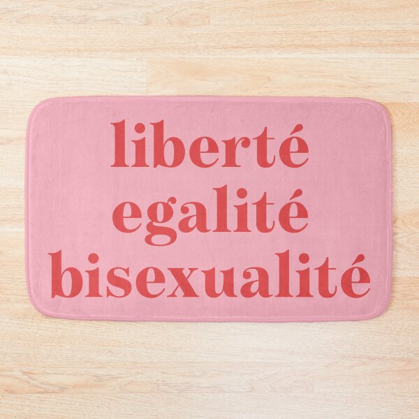 Item preview, liberte, egalite, bisexualite in red and pink designed and sold by neopop.