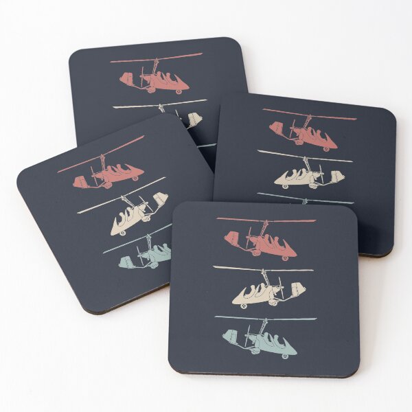 Item preview, Three Gyrocopters - Vintage Colors designed and sold by LightflyerCo.