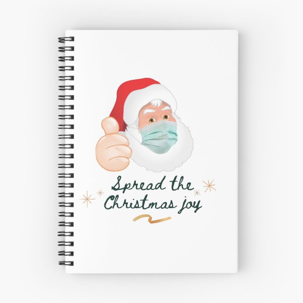 Item preview, Masked Santa saying to spread the Christmas joy designed and sold by CheerfulHeart17.