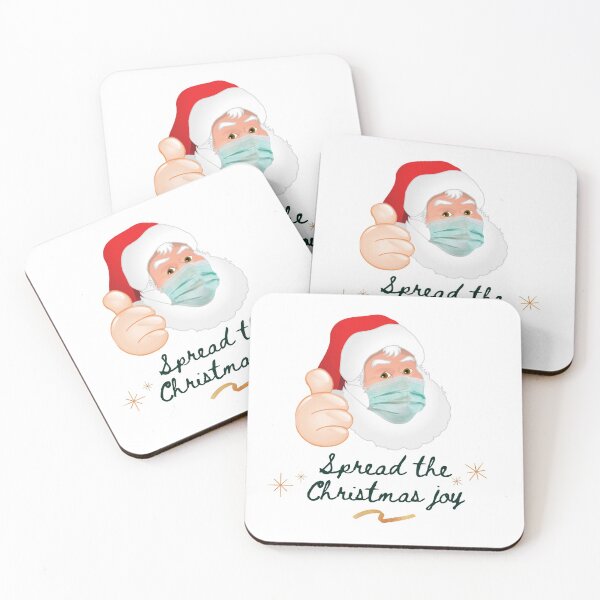 Item preview, Masked Santa saying to spread the Christmas joy designed and sold by CheerfulHeart17.