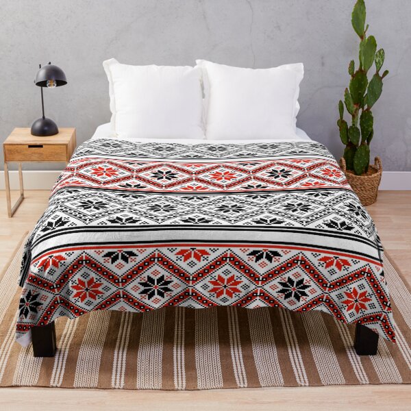 Item preview, Red and black Bulgarian geometric pattern designed and sold by Joejo19.
