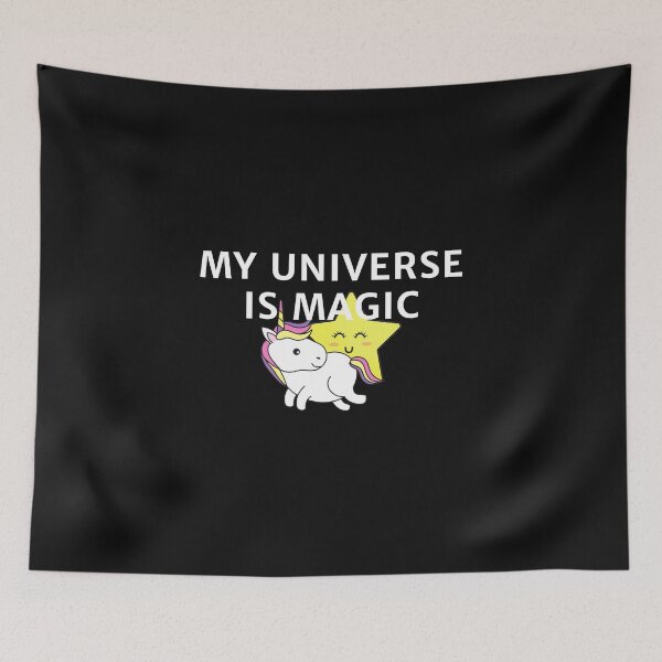 Item preview, universe of magic, good vibes, positive vibes, unicorn designed and sold by Vivasshop.