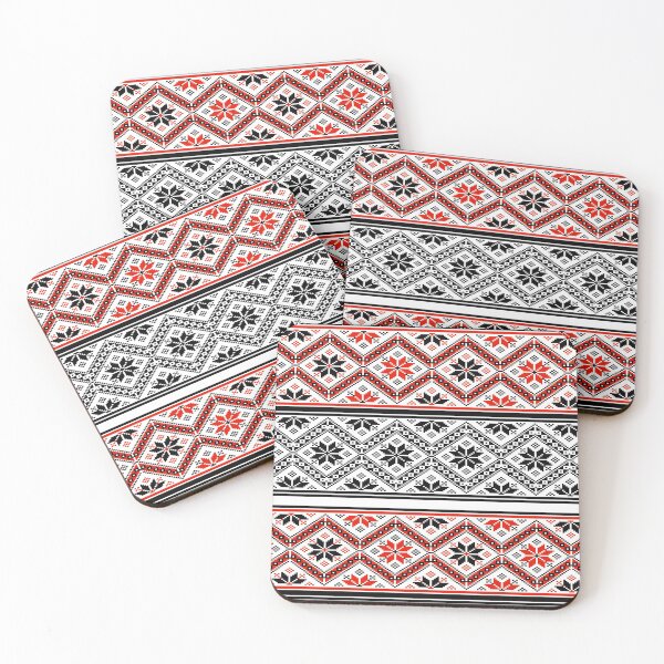 Item preview, Red and black Bulgarian geometric pattern designed and sold by Joejo19.