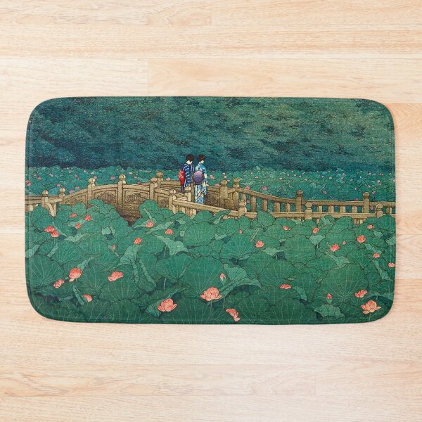Item preview, The Pond at Benten Shrine in Shiba, Kawase Hasui Japanese Woodblock Print Vintage East Asian Cultural Art designed and sold by Ejaaz.