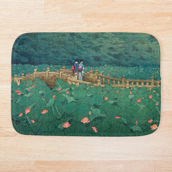 Item preview, The Pond at Benten Shrine en Shiba, Kawase Hasui Japanese Woodblock Print Vintage East Asian Cultural Art designed and sold by Ejaaz.