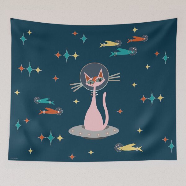 Item preview, Bowie Space Kitty designed and sold by 7SistersGraphX.