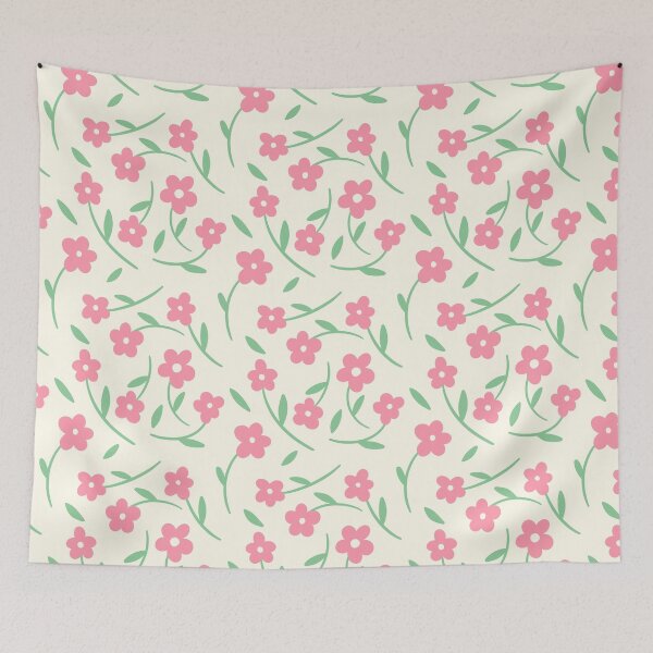 Item preview, Pink Flowers Pattern designed and sold by trajeado14.