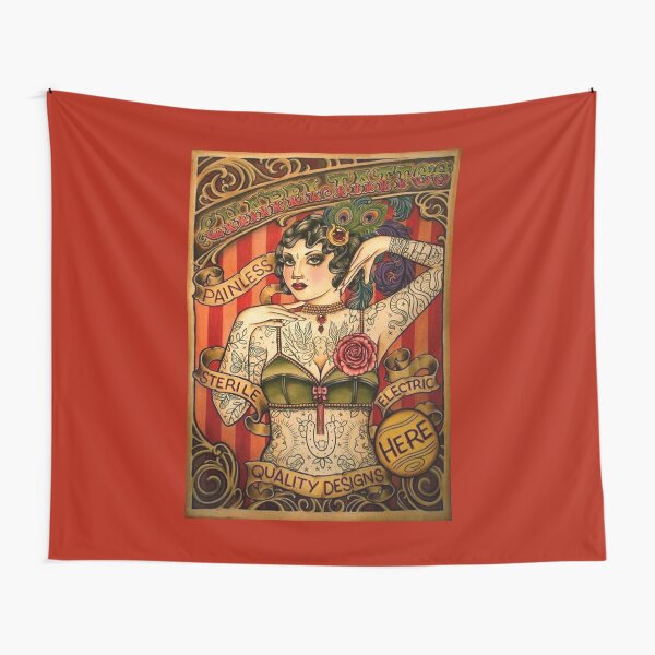 Item preview, CHAPEL TATTOO; Vintage Body Advertising Art designed and sold by posterbobs.