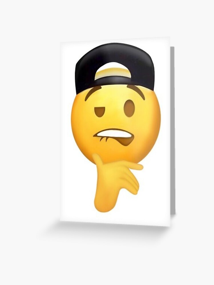 Douche emoji face horny meme  Greeting Card for Sale by elegancedefined