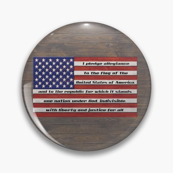 Item preview, Wooden Flag with Pledge of Allegiance designed and sold by Chuck Korringa.