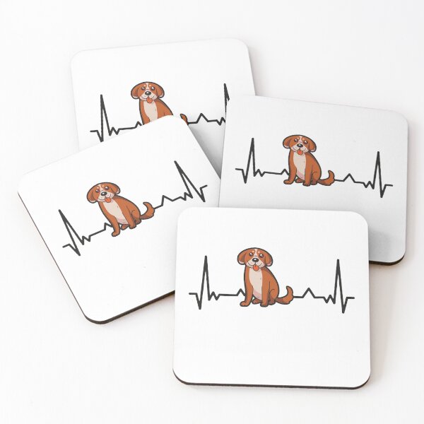 Item preview, FUNNY T-SHIRT HEARTBEAT PUPPY  designed and sold by designedtoyou.