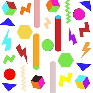 Artwork thumbnail, Fun Geometric Line Pattern: Cute Colorful Abstract Pattern by Vero De