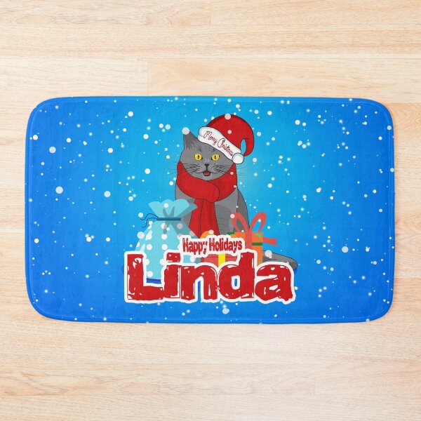 Item preview, Cat Lover Happy Holidays Christmas Design For Linda designed and sold by MiloCuteCat.