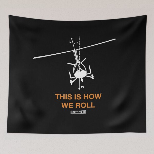 Item preview, This Is How We Roll - Gyrocopter designed and sold by LightflyerCo.