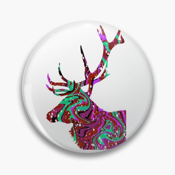 Artikelvorschau, Weihnachten Rot und Grün Snowy Deer - Hydro Dip Style entworfen und verkauft von alecillustrates.