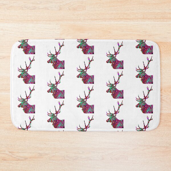 Item preview, Christmas Red and Green Snowy Deer - Hydro Dip Style designed and sold by alecillustrates.