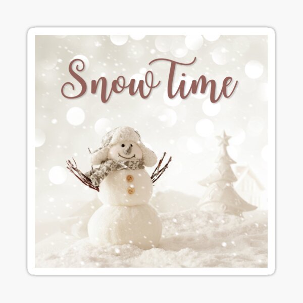 Snow Time Sticker